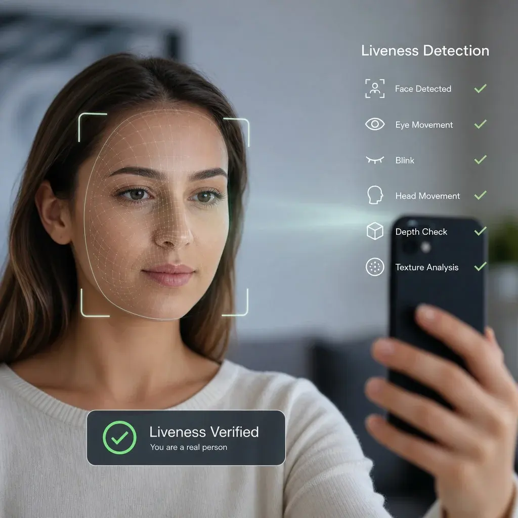 Active liveness model trained for Identt's eKYC stack