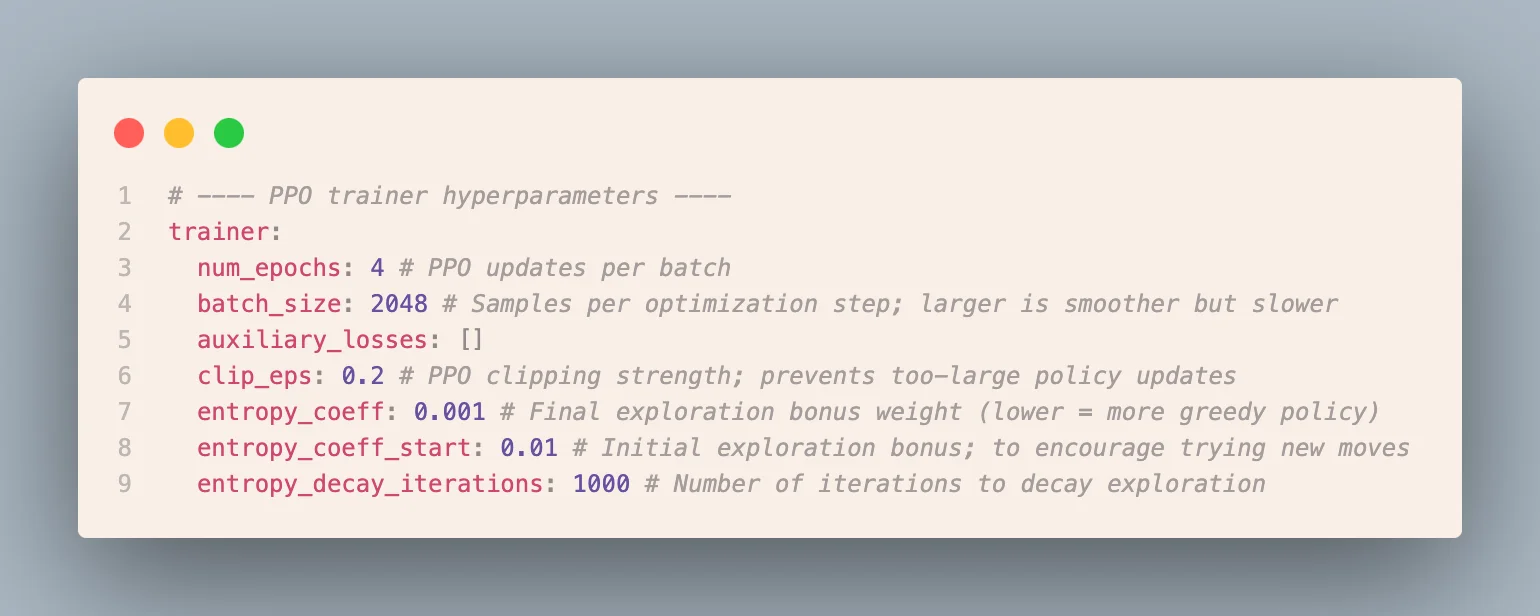 Experiment config - section 1