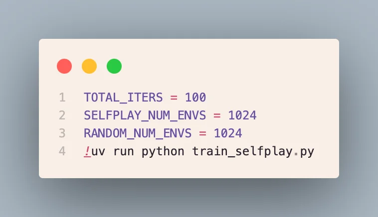 Training trigger script